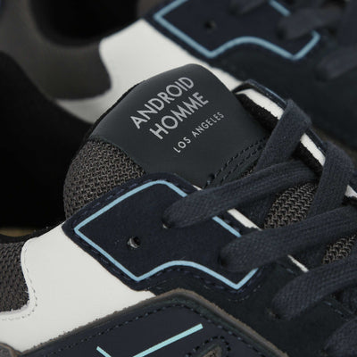 Android Homme AH One Trainer in Navy, Grey & White Logo