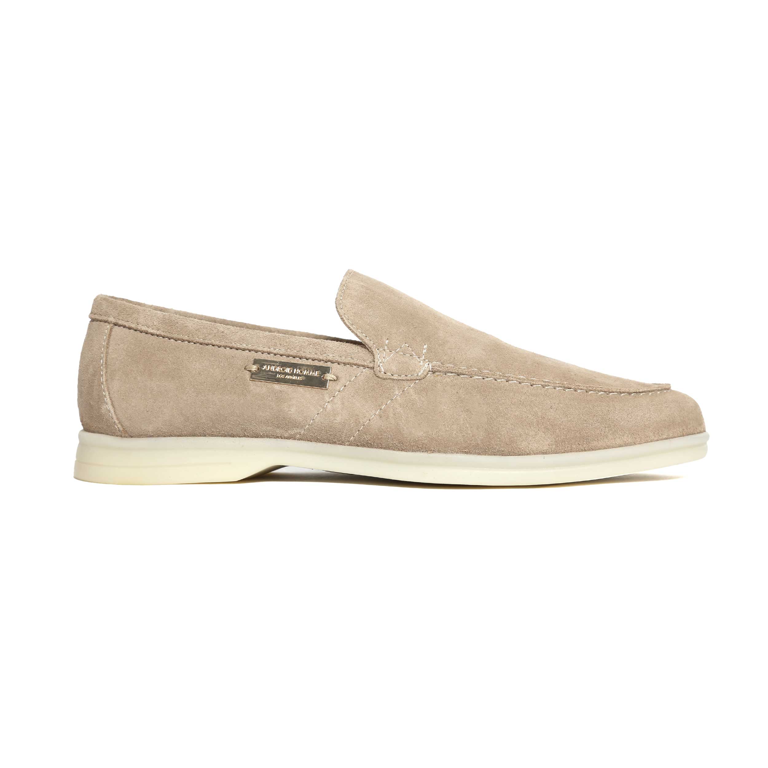 Android Homme Comporta Loafer in Beige Suede