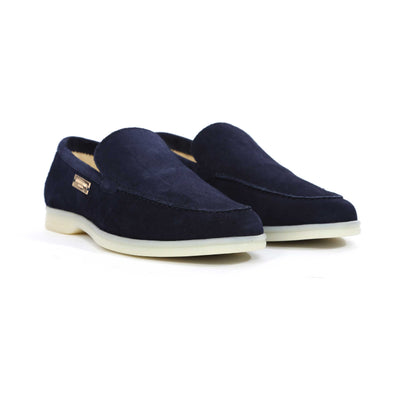 Android Homme Comporta Loafer in Navy Suede Pair