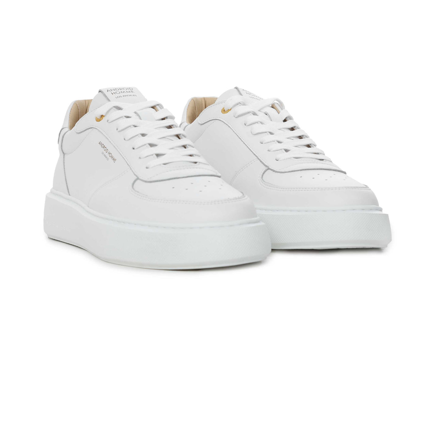 Android Homme Manhattan Trainer in White Leather Pair