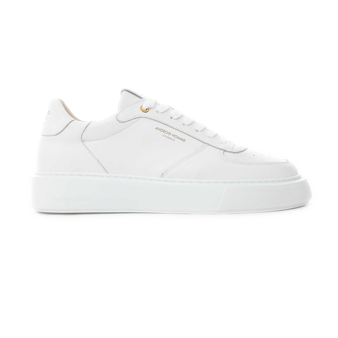 Android Homme Manhattan Trainer in White Leather