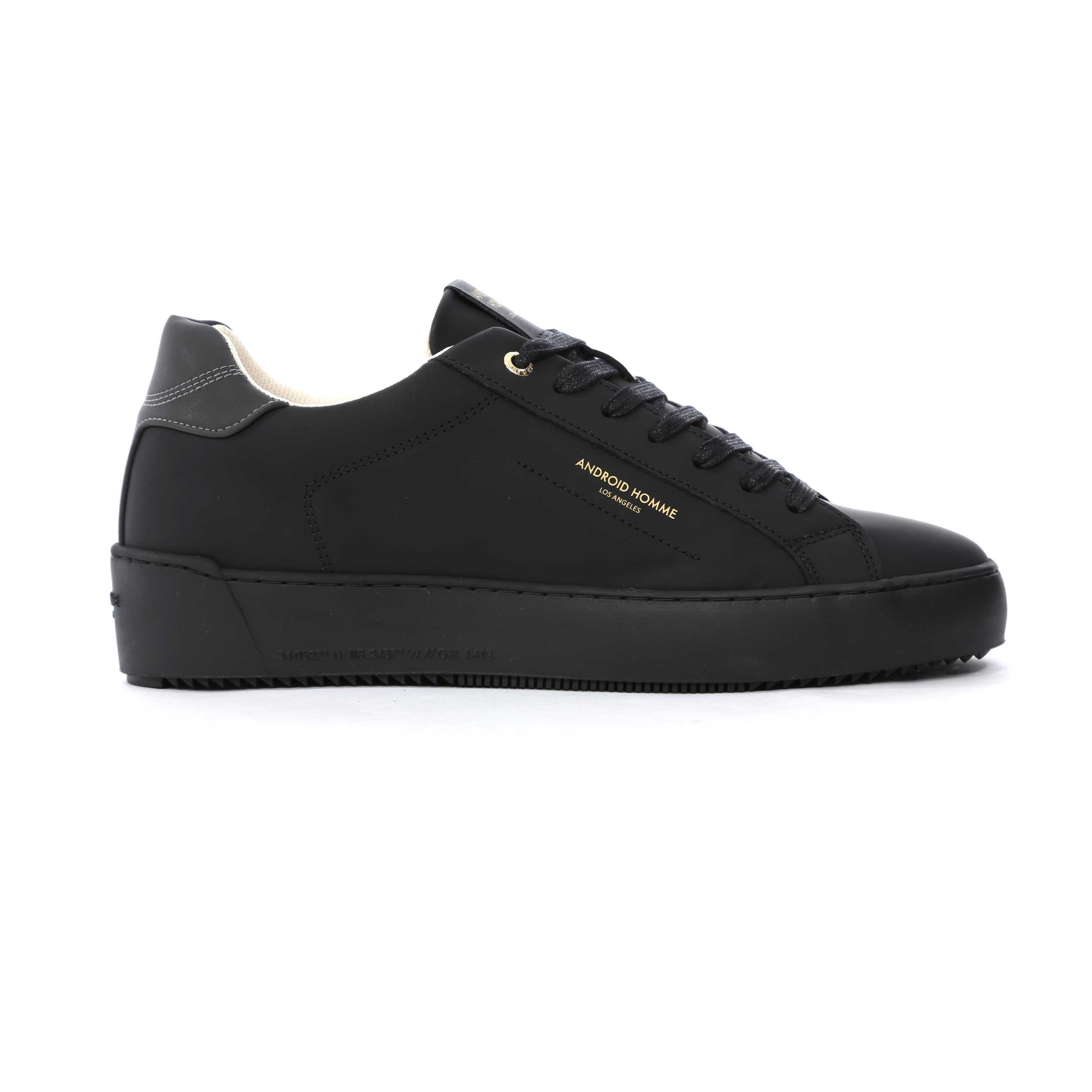 Android Homme Zuma Trainer in Black Gomma