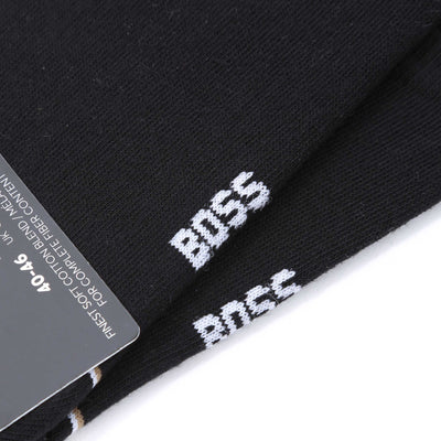 BOSS 2P LC Iconic CC Sock in Black Logo