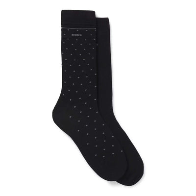 BOSS 2P RS Dots VI Bamboo Sock in Black Main