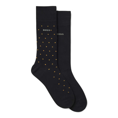BOSS 2P RS Mini Dot VI Bambo Socks in Black