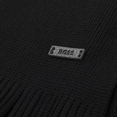 BOSS Albas Scarf in Black Logo