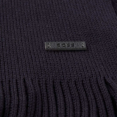 BOSS Albas Scarf in Dark Blue Logo