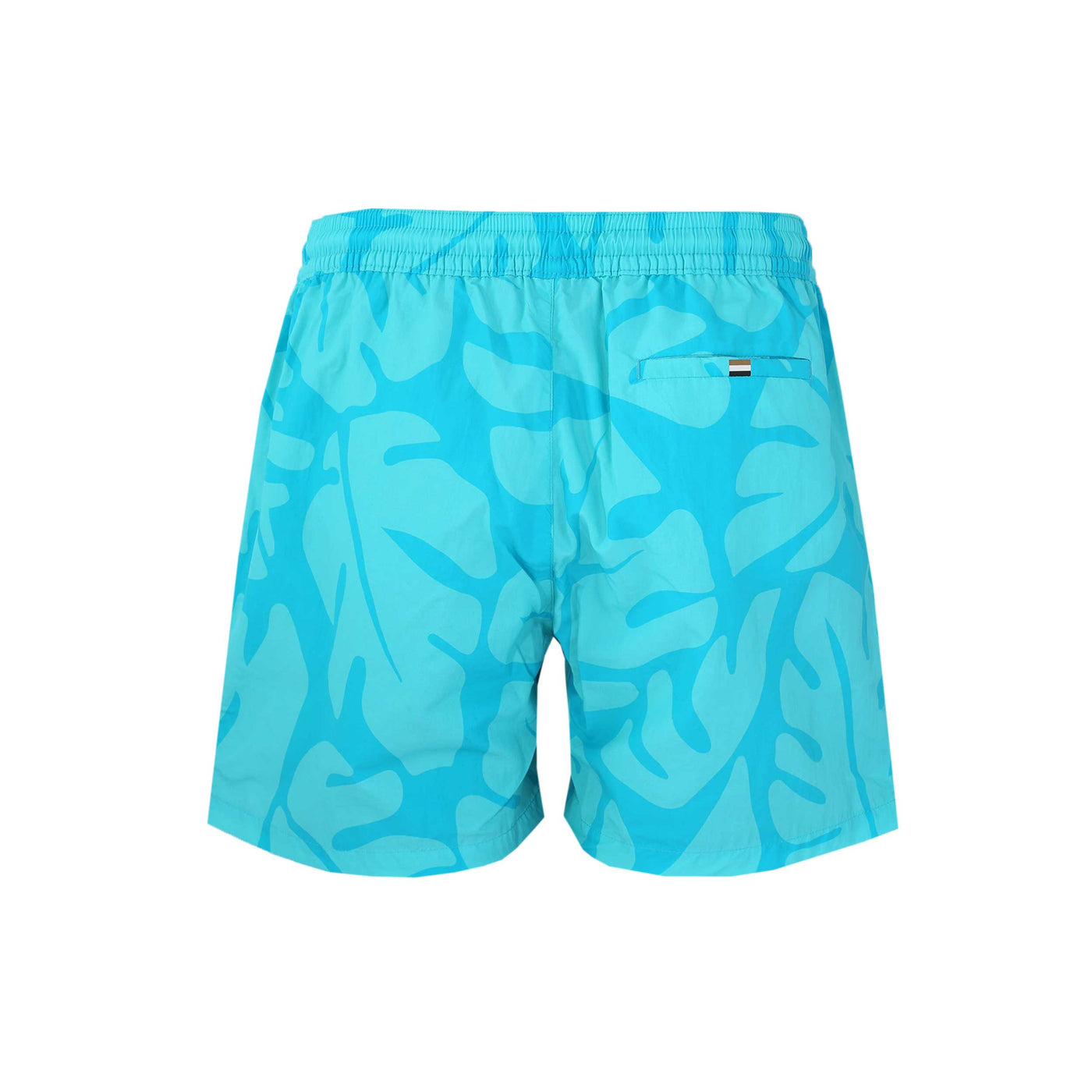 BOSS Bari Swim Short in Turquoise & Aqua Back