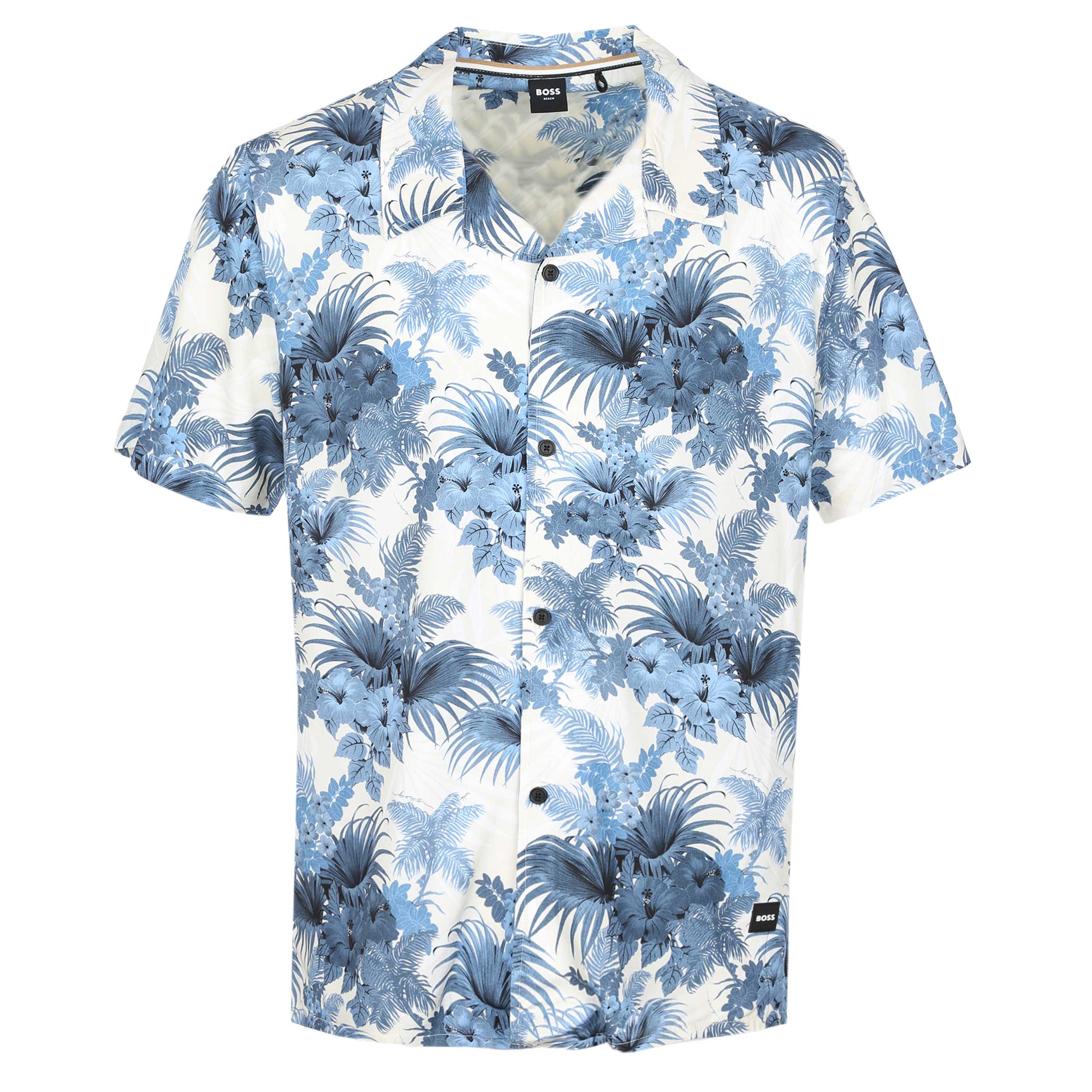 BOSS Beach Shirt in Open Blue