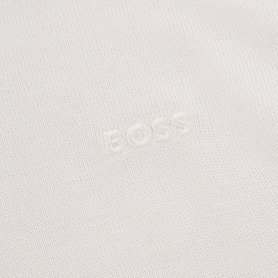 BOSS Botto L Knitwear in Open White Logo