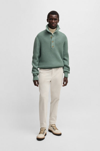 BOSS C Emaximo Knitwear in Pastel Green Model