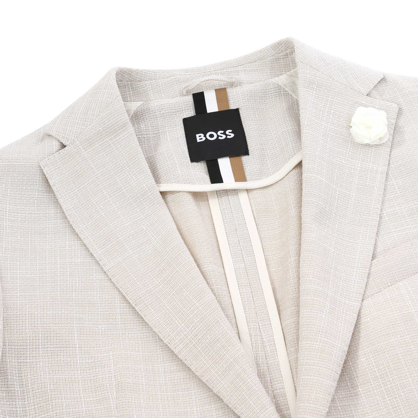 BOSS C Hanry 252 Jacket in Open White Lapel
