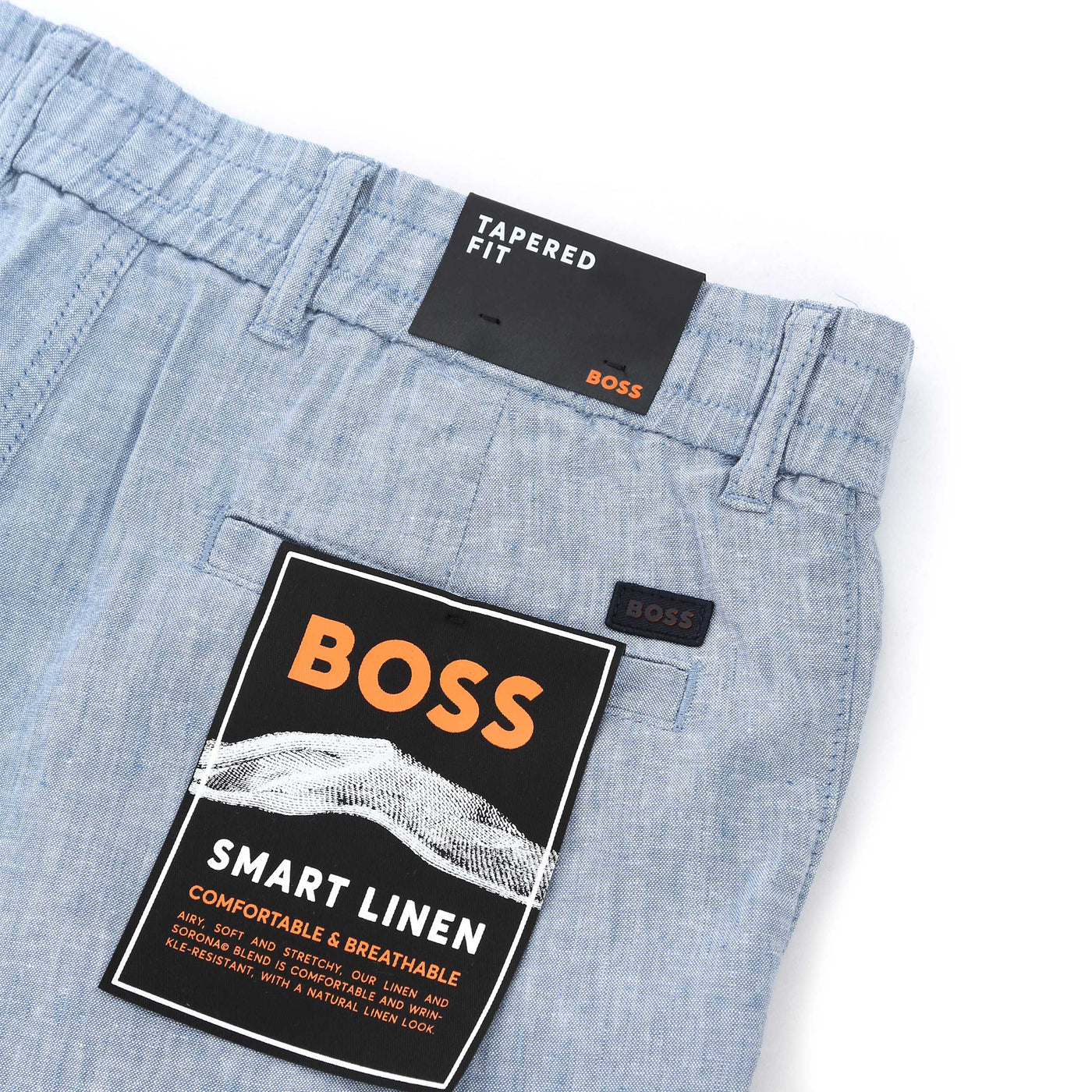 BOSS Chino Tapered DS 2 S Short in Sky Blue Logo