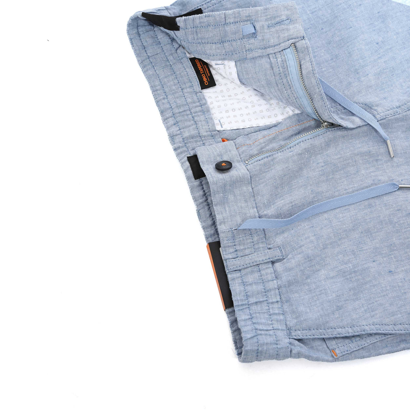BOSS Chino Tapered DS 2 S Short in Sky Blue Waist