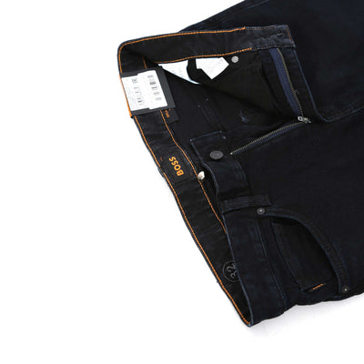 BOSS Delaware BO Jean in Dark Blue Denim Fly