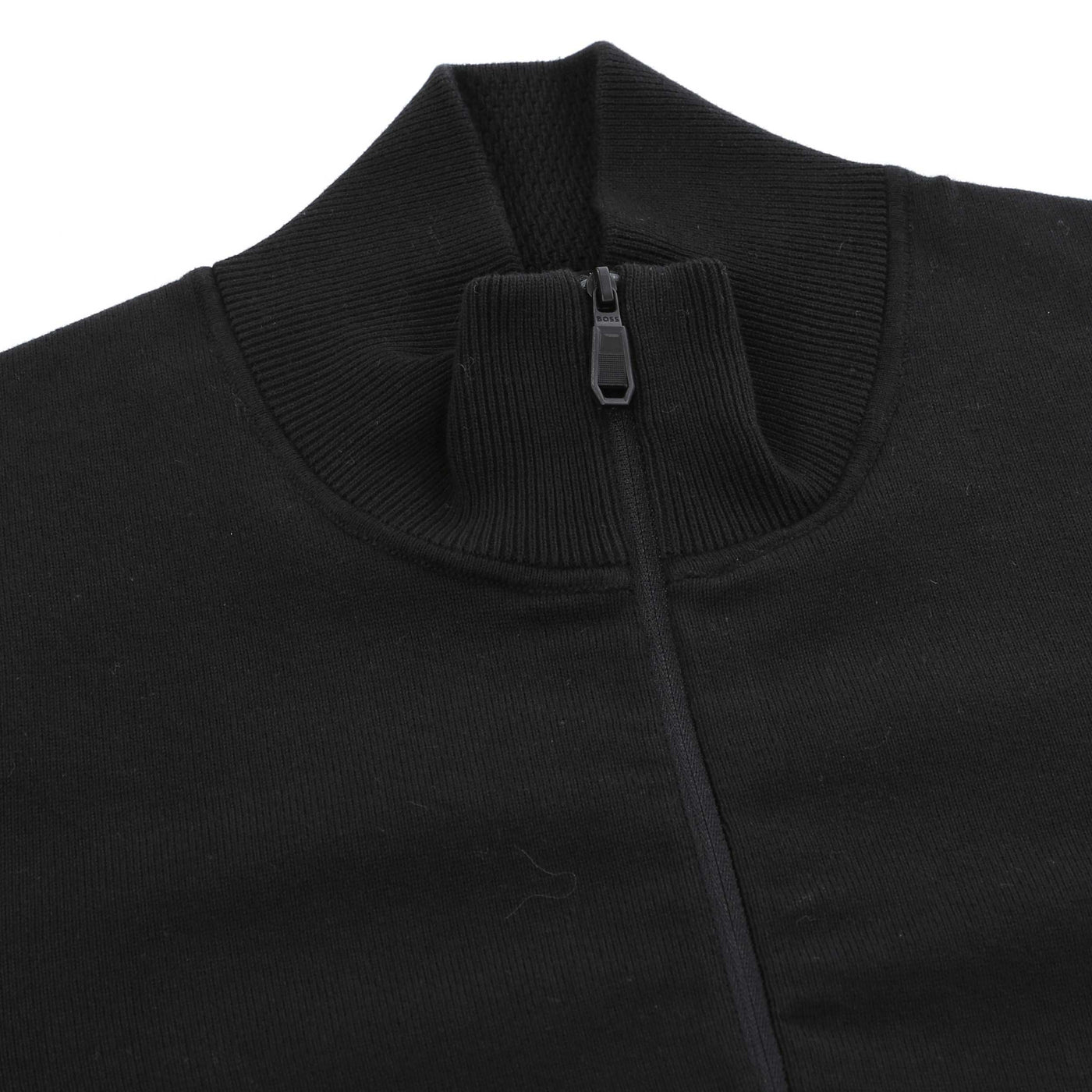 BOSS Ever-X_QZ Knitwear in Black Placket