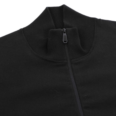 BOSS Ever-X_QZ Knitwear in Black Placket