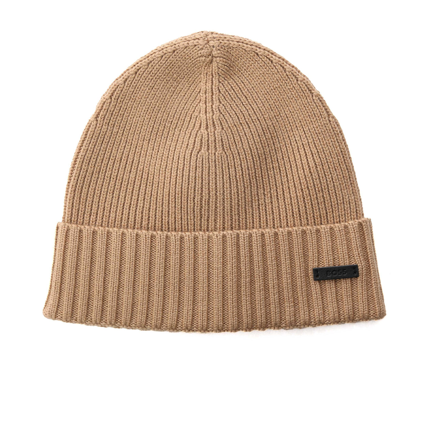 BOSS Fati Beanie Hat in Medium Beige 
