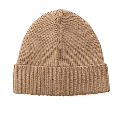 BOSS Fati Beanie Hat in Medium Beige back
