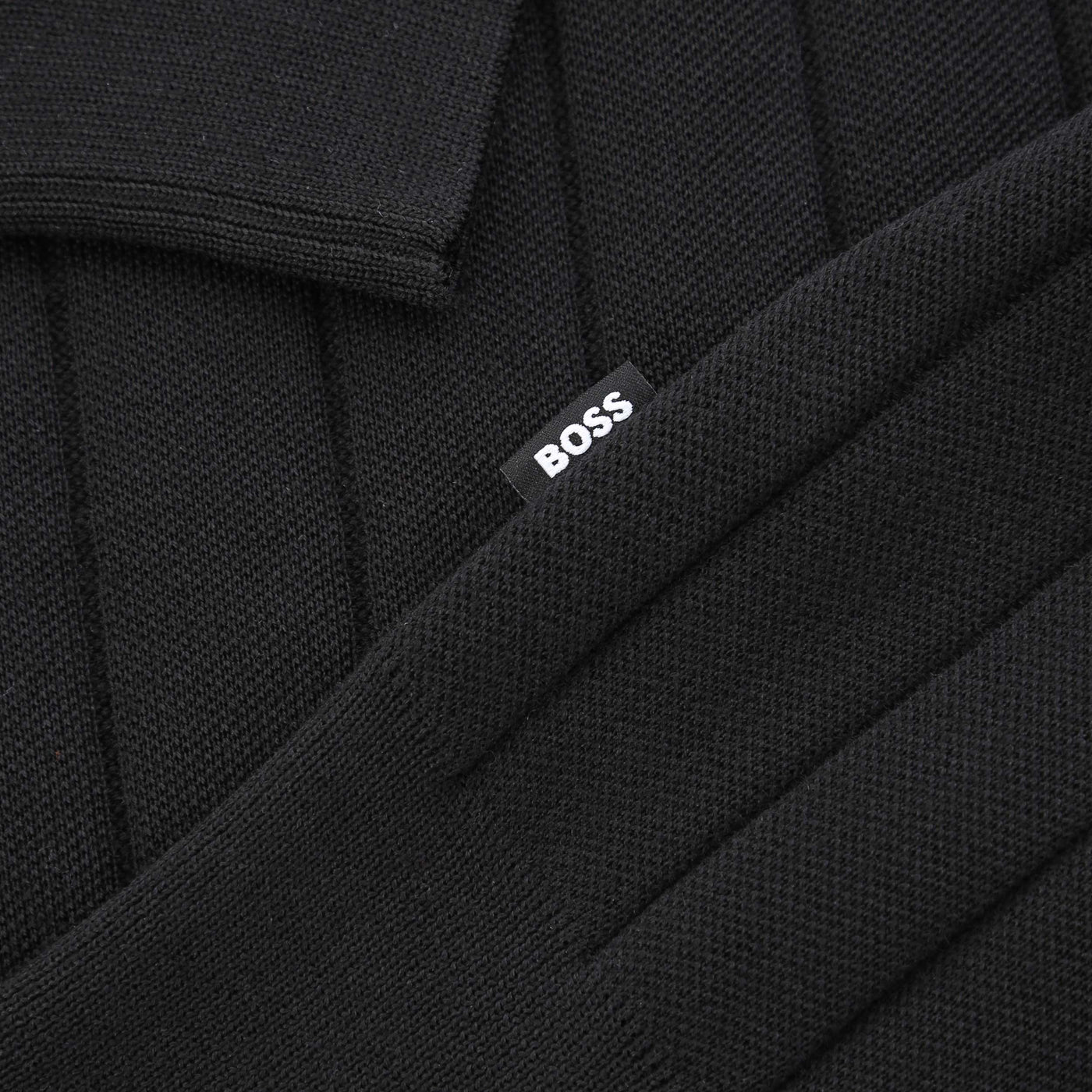 BOSS H Belugo Knitwear in Black Logo Tab