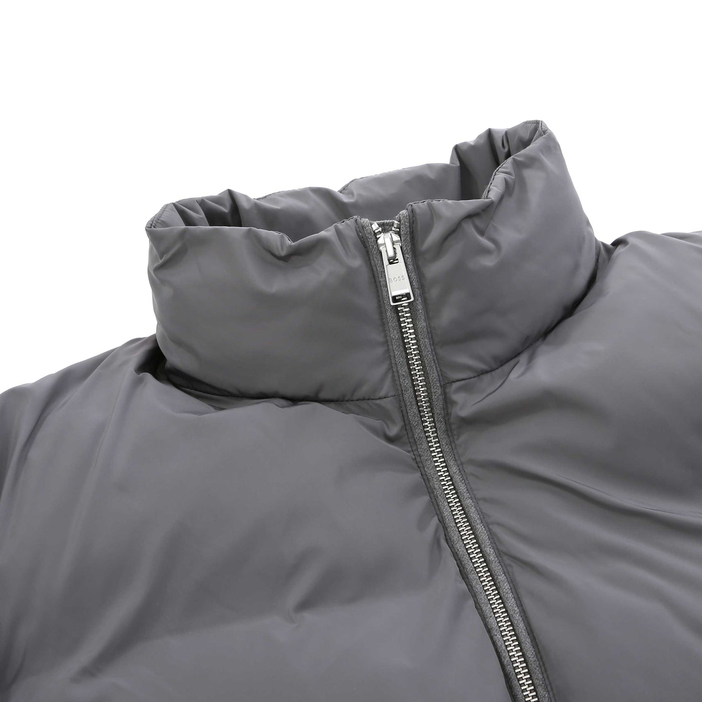 BOSS H Clanello 1 Jacket in Medium Grey collar