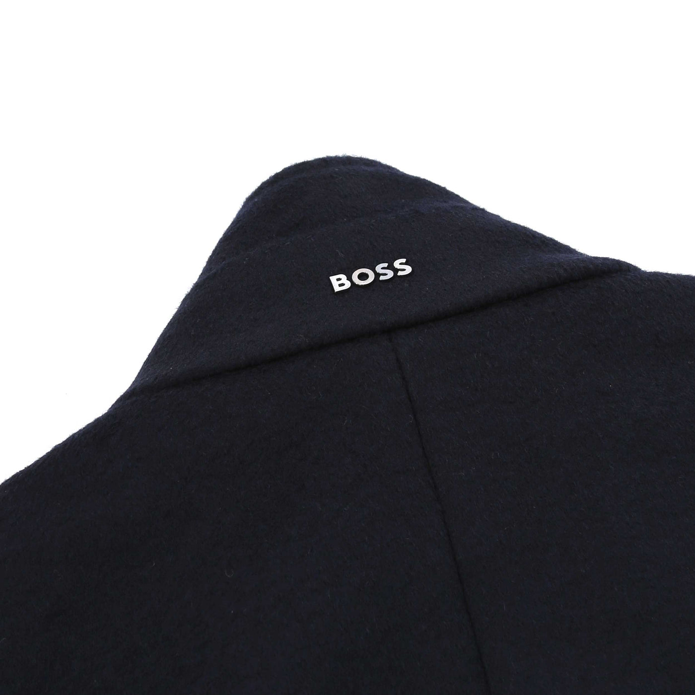 BOSS H Hyde SU 254 Overcoat in Dark Blue logo2