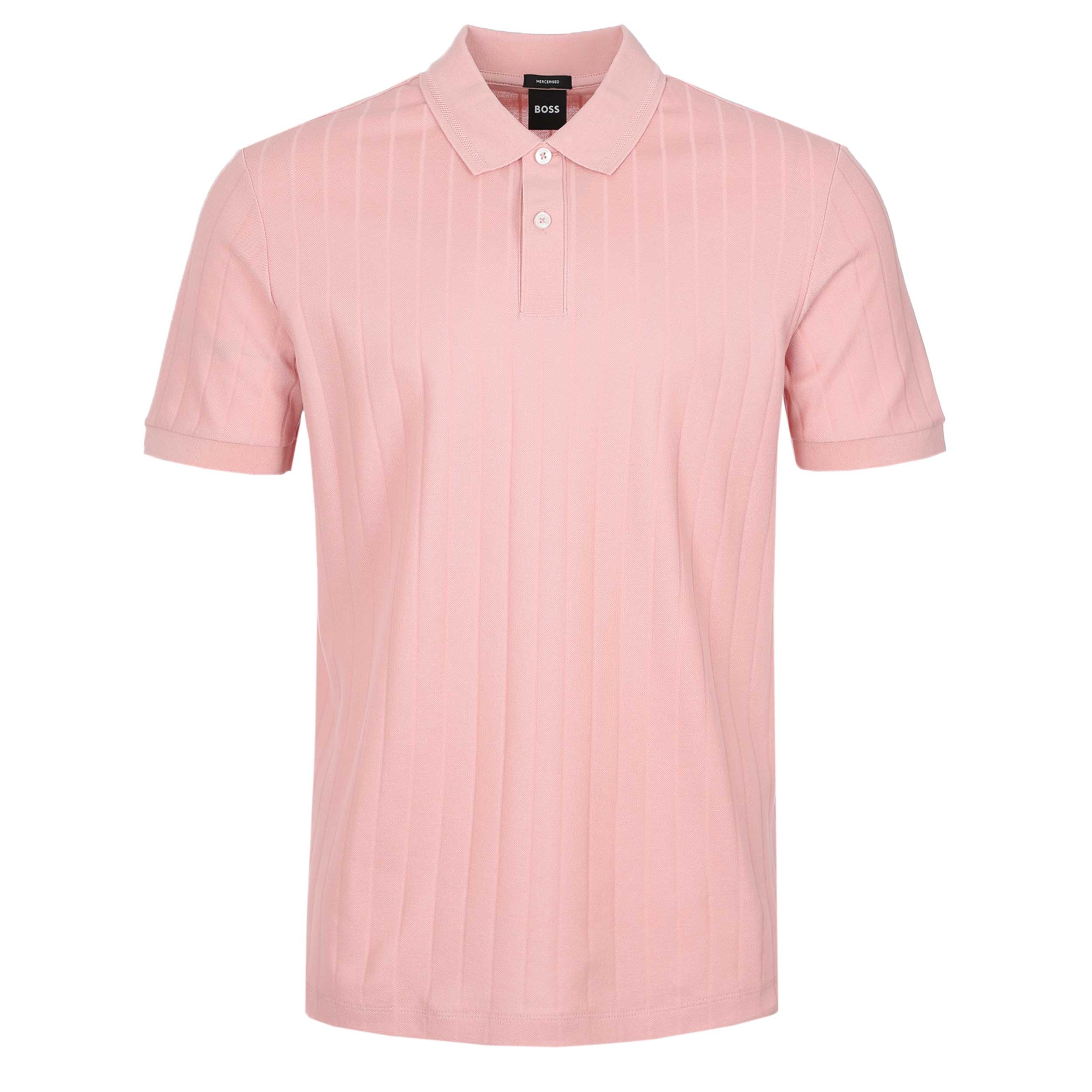 BOSS H Parlay 236 Polo Shirt in Light Pastel Pink