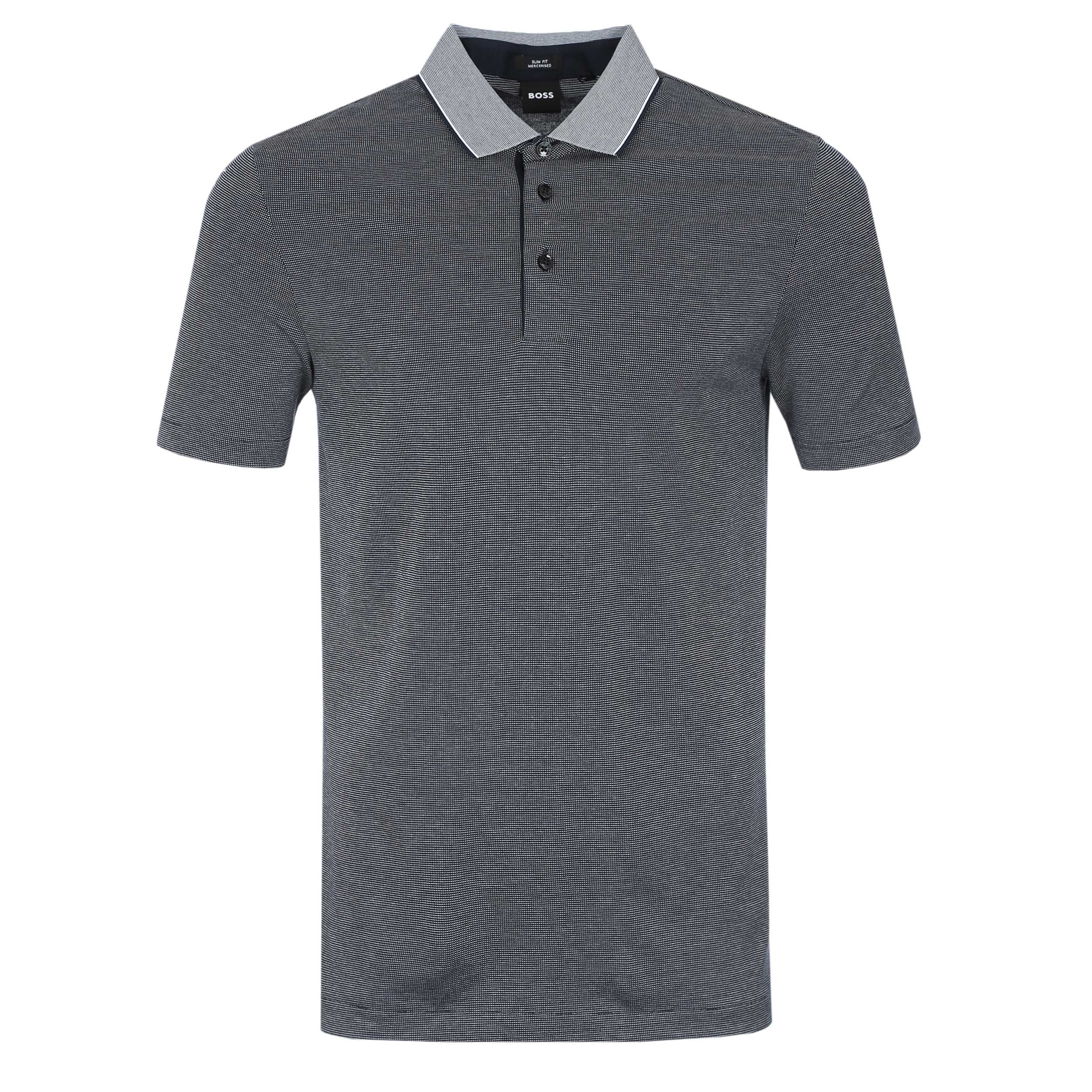 BOSS H Pitton 145 Polo Shirt in Dark Blue