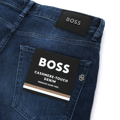 BOSS H Re Maine Jean in Blue Wash Logo
