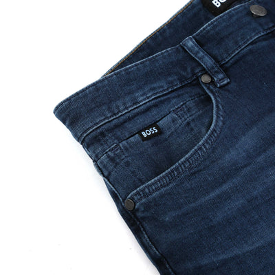 BOSS H Re Maine Jean in Blue Wash Pocket