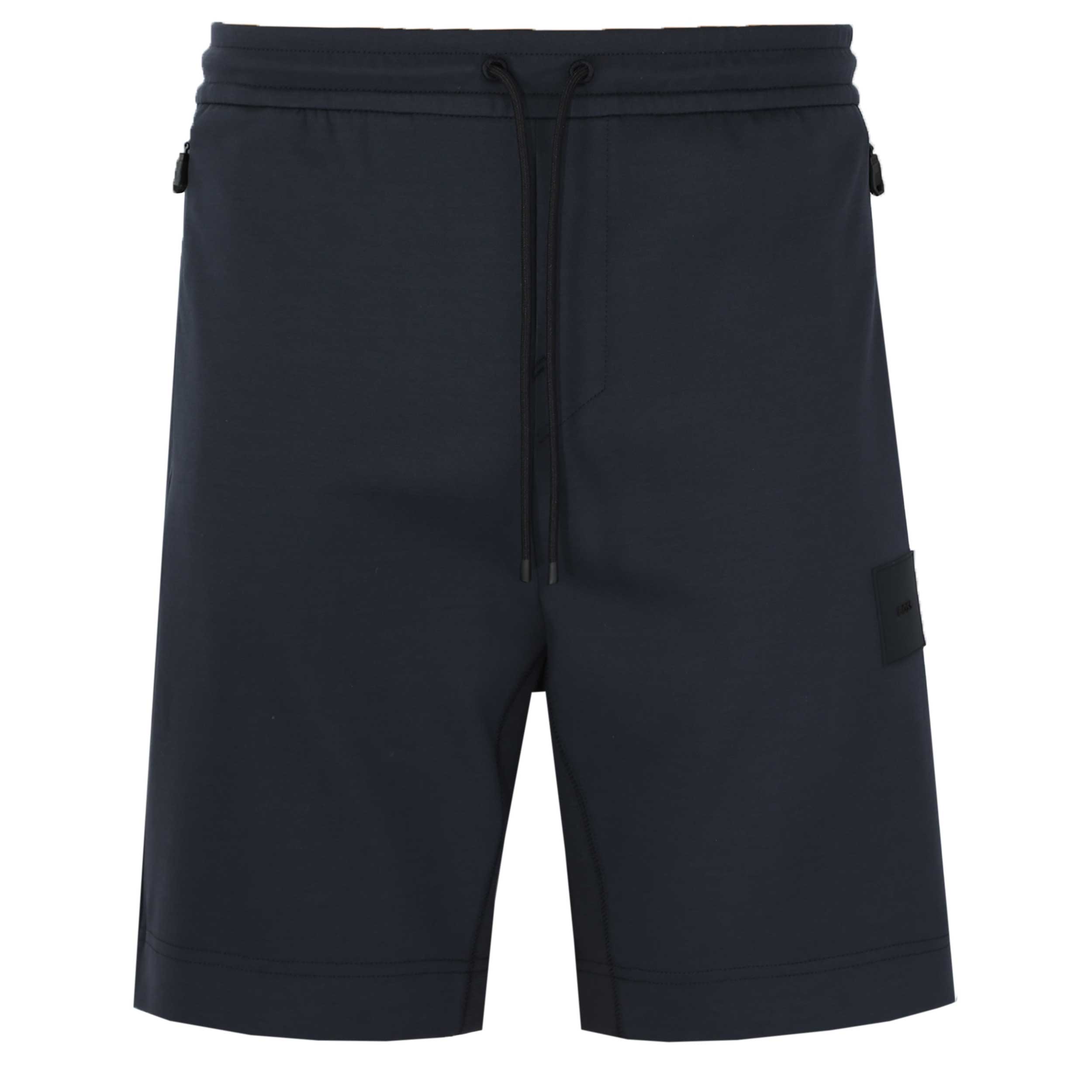 BOSS Headlo Rib Sweat Short in Dark Blue