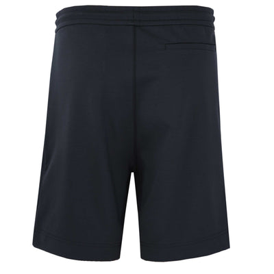 BOSS Headlo Rib Sweat Short in Dark Blue Back