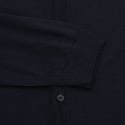 BOSS Helbert Knitwear in Dark Blue Cuff