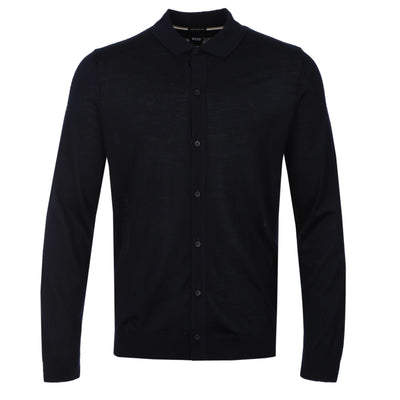 BOSS Helbert Knitwear in Dark Blue
