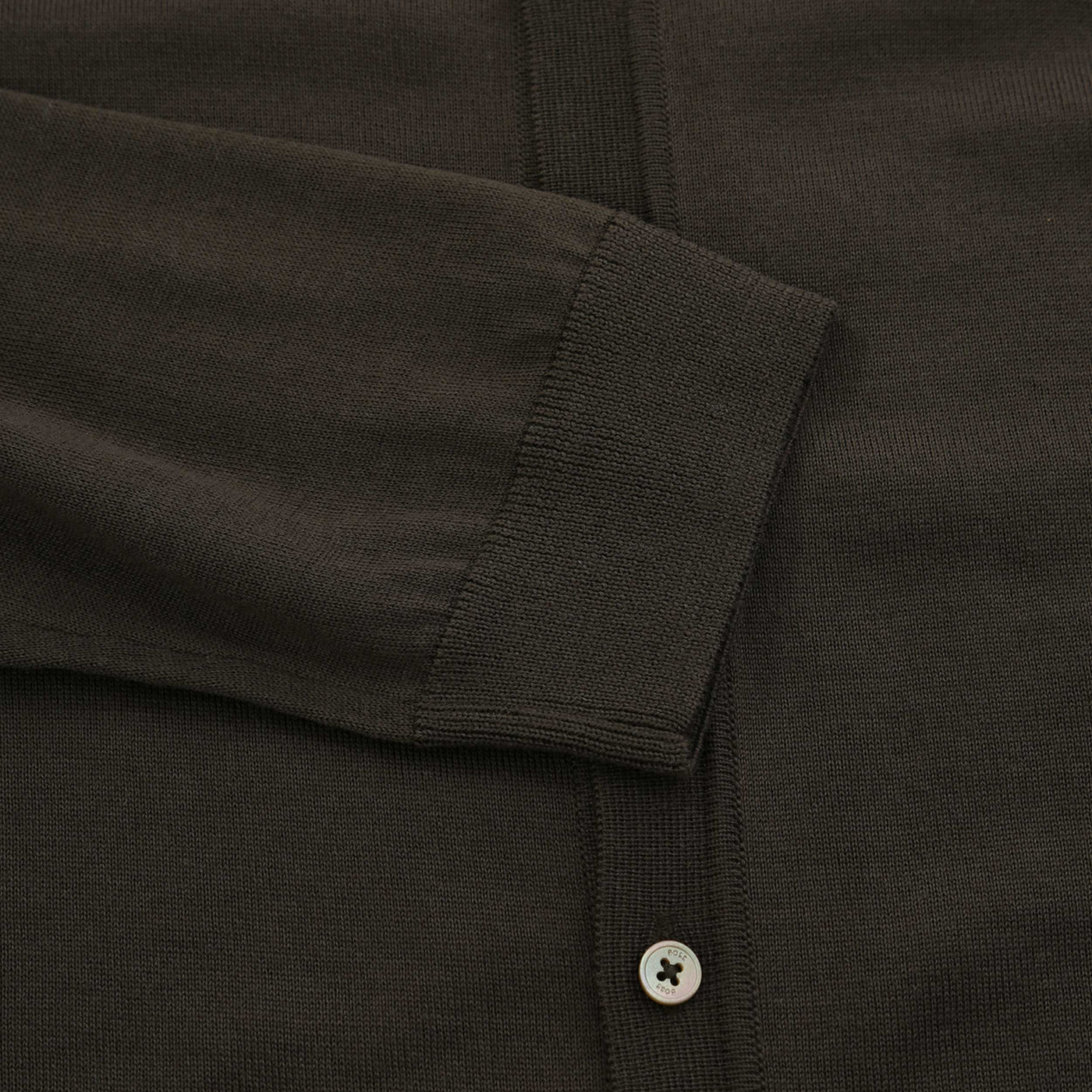 BOSS Helbert Knitwear in Khaki Cuff