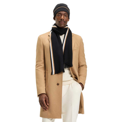 BOSS Henzo Set Hat & Scarf Set in Black Model