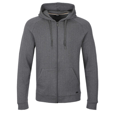 BOSS Heritage Jacket H Hooded Sweatshirt in Medium Grey