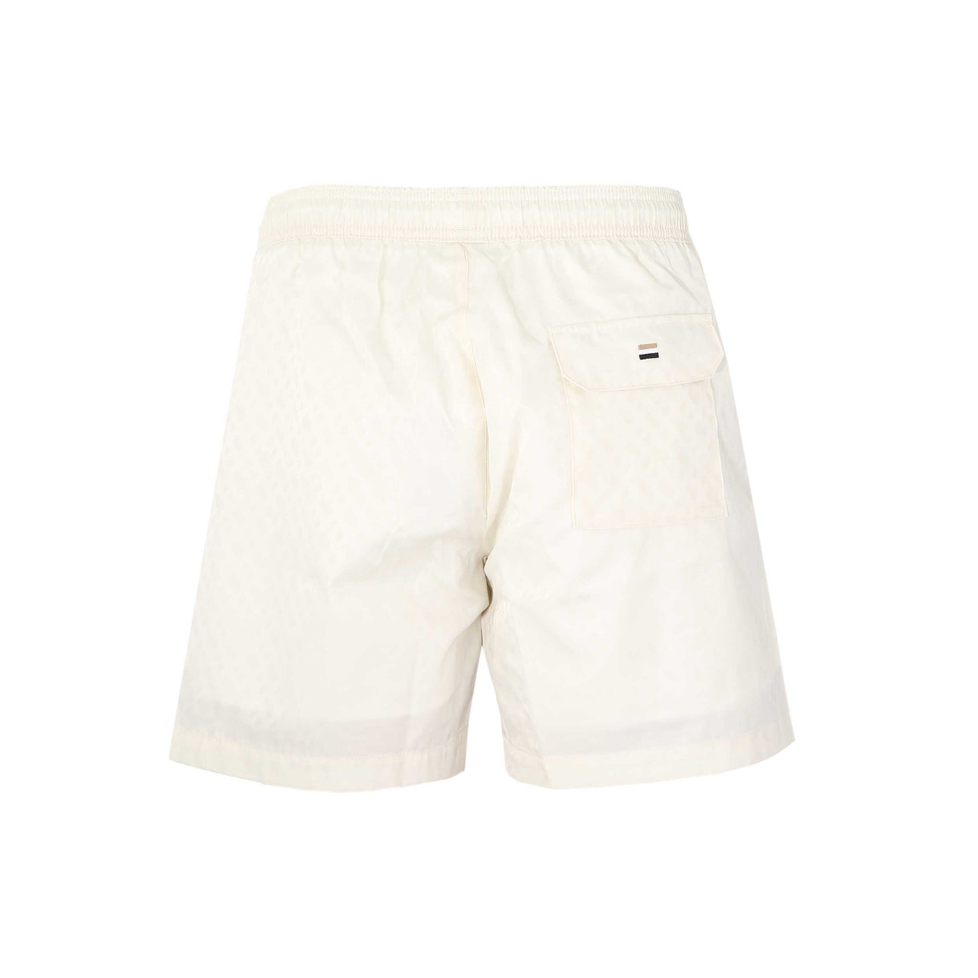 BOSS Jacques Swim Short in Off White Back