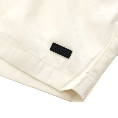 BOSS Jacques Swim Short in Off White Logo
