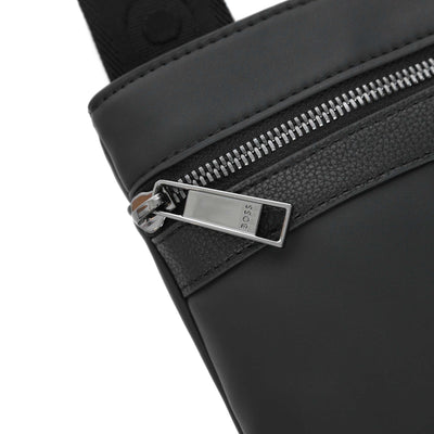 BOSS Jareth Envelope Bag in Black Zip