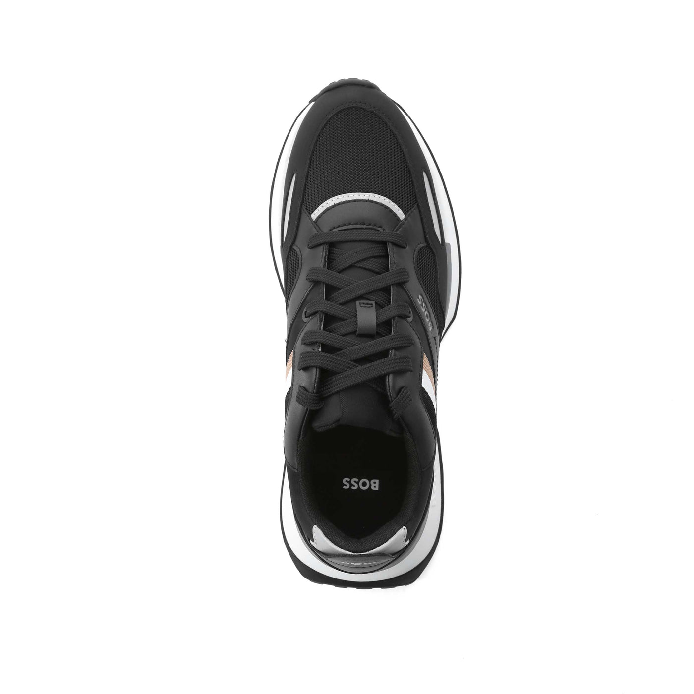 BOSS Jonah Runn mx Trainer in Black Birdseye