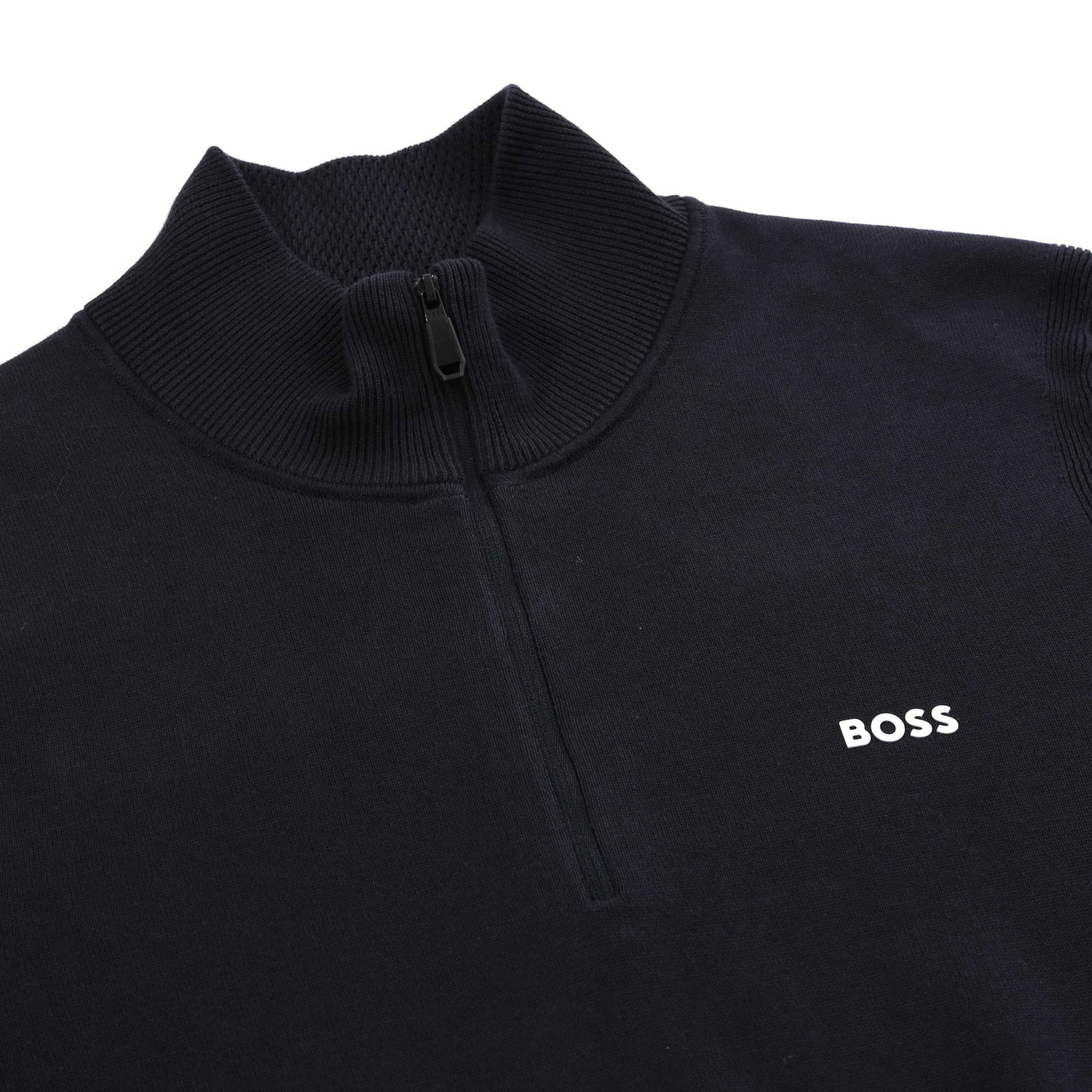 BOSS K_Ever-X_QZ Knitwear in Dark Ink Placket