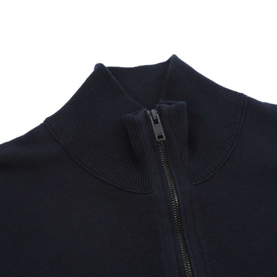 BOSS Kanobix S Knitwear in Navy Placket