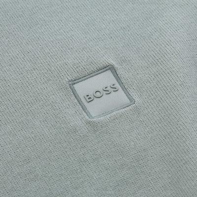 BOSS Kanovano S Knitwear in Sage Green Logo