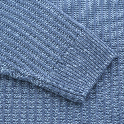 BOSS Kwinter Knitwear in Open Blue Cuff