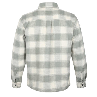 BOSS Lassie M Overshirt in Light Beige Check Back