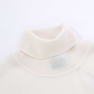 BOSS Musso P Knitwear in Open White Neck