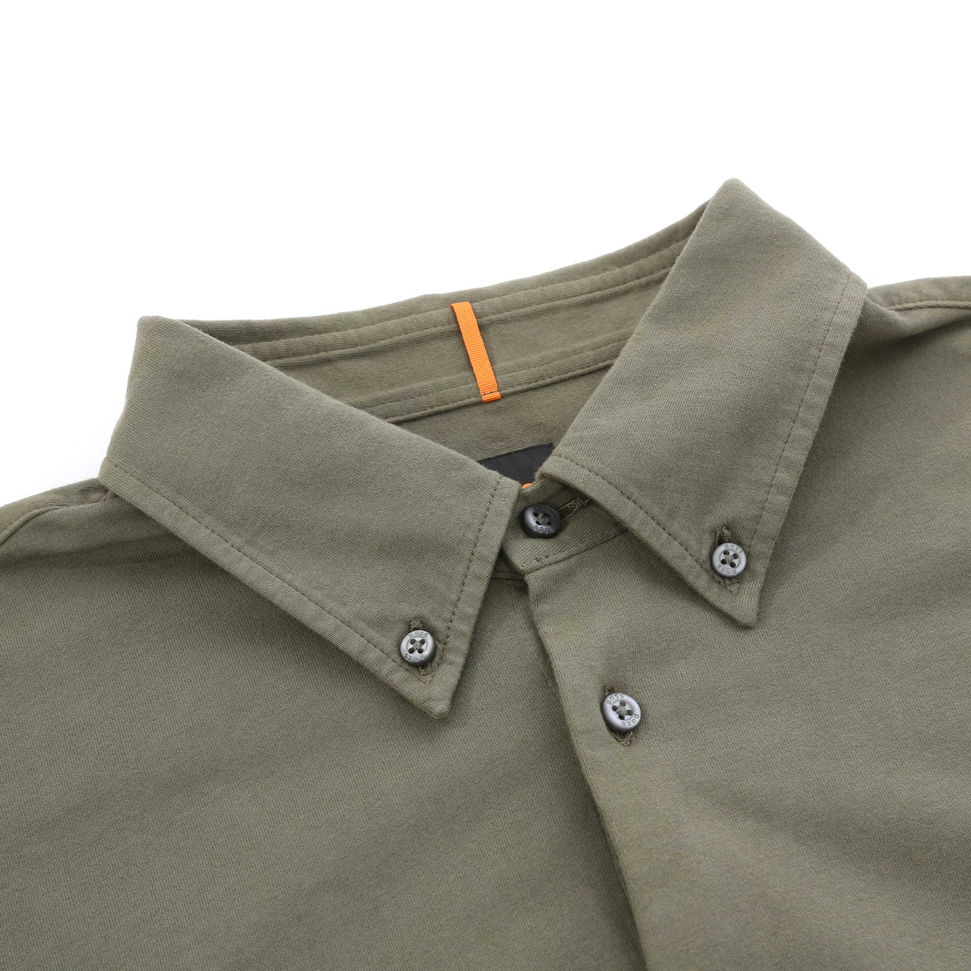 BOSS Myjersey M Shirt in Khaki Collar
