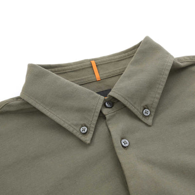 BOSS Myjersey M Shirt in Khaki Collar