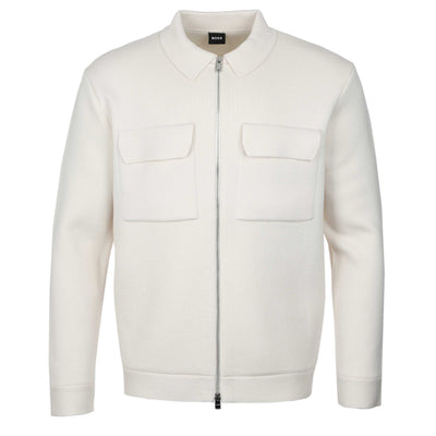 BOSS P Bellotto Knitwear in Open White